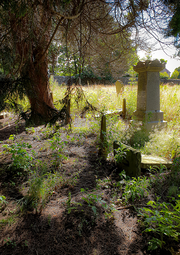 Gravestones from the Mains Parish graveyard in Dundee, page of a book from Burial Grounds of Dundee by DD Tours